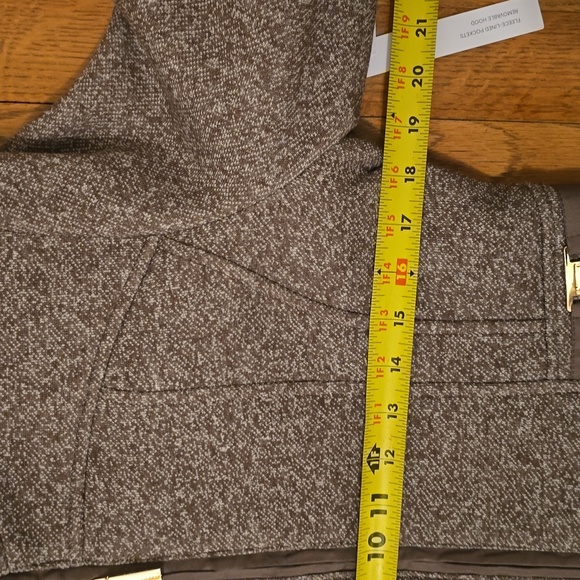 LIZ CLAIBORNE WOMEN'S BEAUTIFUL "TAUPE TWEED" HOODED  WINTER COAT SIZE SMALL - Picture 11 of 16